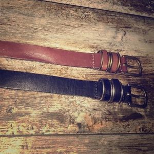 American Eagle Leather Belt Black & Brown